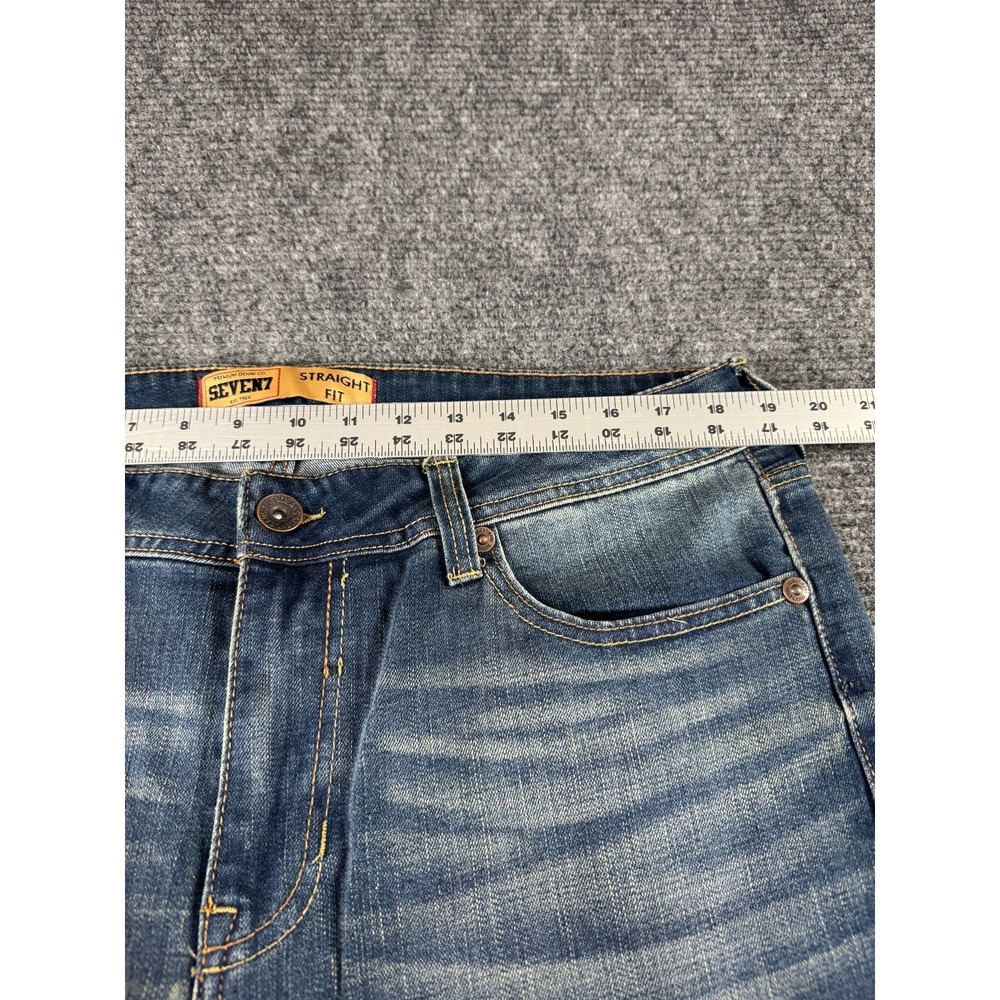 SEVEN7 Jeans Mens 36x34 Straight Fit Medium St James 4 Way Stretch Denim NWT - Picture 3 of 13